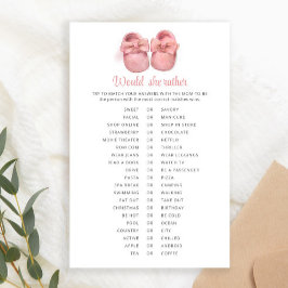 Pink Aquarell Schuhe Baby Dusche würde sie eher