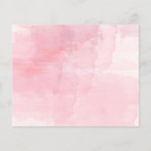 Pink Aquarellbild Flyer (Hinten)