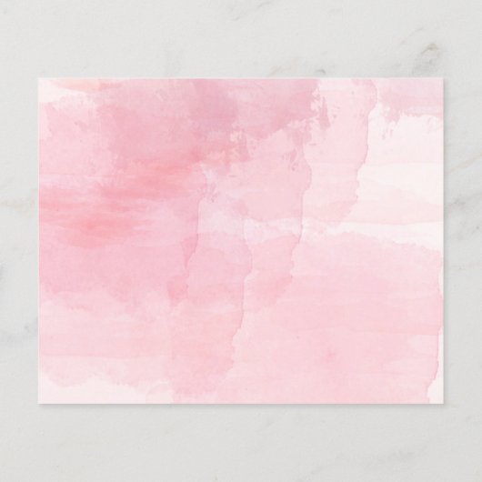 Pink Aquarellbild Flyer (Hinten)