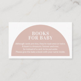 Pink Arch Books for Baby Shooting Begleitkarte