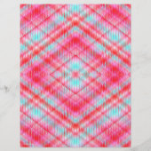 Pink Argyle Bulk Scrapbook Paper Pages Flyer (Hinten)