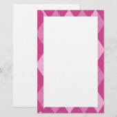 Pink Argyll Briefpapier (Vorne/Hinten)
