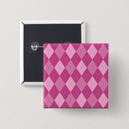 Pink Argyll Button (Vorne & Hinten)