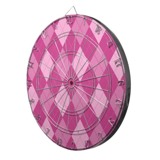 Pink Argyll Dartscheibe (Vorderseite rechts)