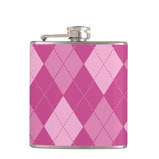 Pink Argyll Flachmann (Vorderseite)