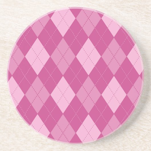 Pink Argyll Getränkeuntersetzer (Vorne)