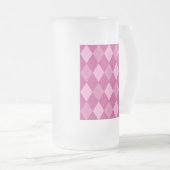 Pink Argyll Mattglas Bierglas (VorderseiteRechts)
