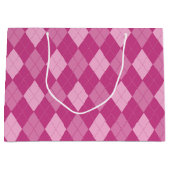 Pink Argyll Mittlere Geschenktasche Große Geschenktüte (Vorderseite)