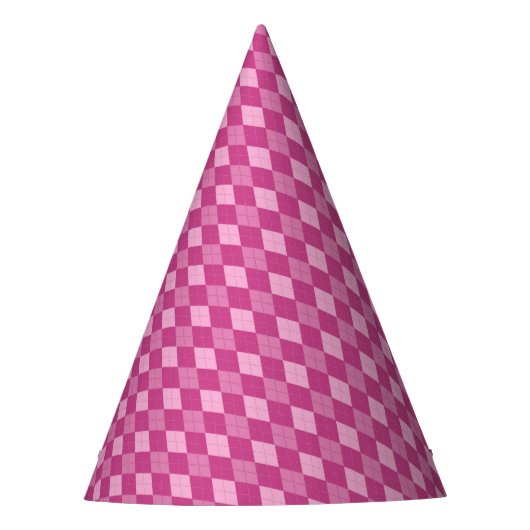 Pink Argyll Partyhütchen (Vorderseite)