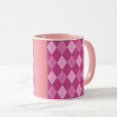 Pink Argyll Tasse (VorderseiteRechts)