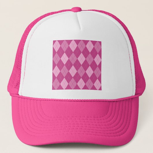 Pink Argyll Truckerkappe (Vorderseite)