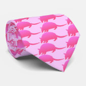 Pink Armadillo Krawatte (Gerollt)