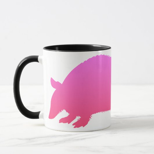 Pink Armadillo Tasse (Links)