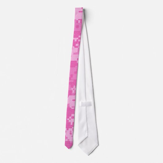Pink ARMY ACU Camo Camouflage Pattern Tie Krawatte (Rückseite)
