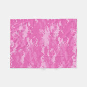 Pink ARMY ACU Camouflage Camouflage Fleece Blanket (Vorderseite (Horizontal))