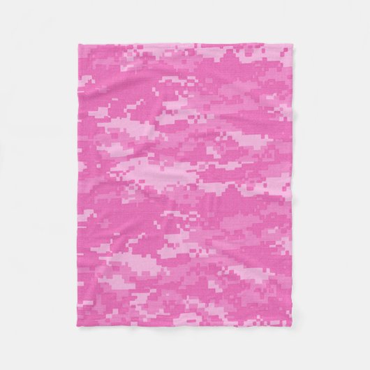 Pink ARMY ACU Camouflage Camouflage Fleece Blanket (Vorderseite)