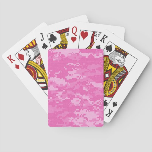 Pink ARMY ACU Camouflage Camouflage Playing Cards Spielkarten (Rückseite)