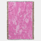 Pink ARMY ACU Camouflage Camouflage Throw Blanket Decke (Vorderseite Vertikal)