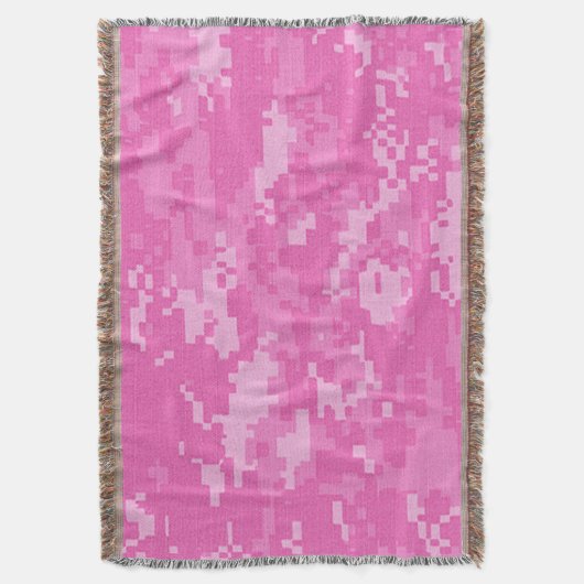 Pink ARMY ACU Camouflage Camouflage Throw Blanket Decke (Vorderseite Vertikal)