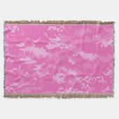 Pink ARMY ACU Camouflage Camouflage Throw Blanket Decke (Vorderseite)