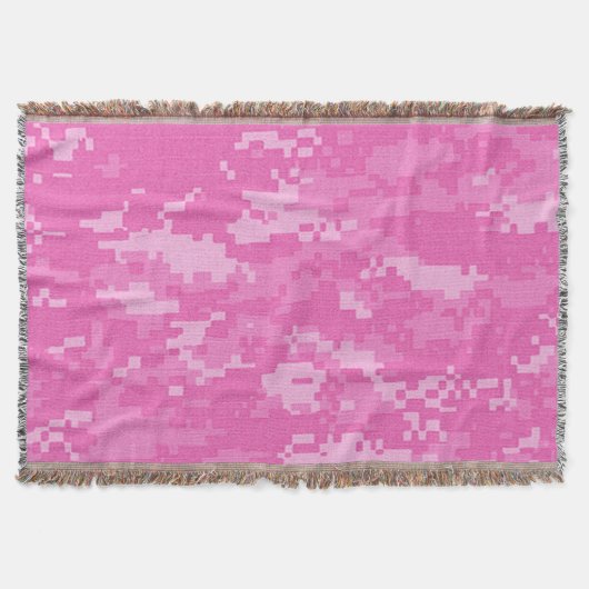 Pink ARMY ACU Camouflage Camouflage Throw Blanket Decke (Vorderseite)