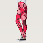 Pink Army Skull Camouflage Muster Allover Leggins (Links)