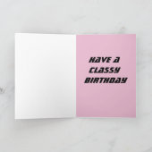 PINK ART DECO MIAMI BEACH CLASSY BIRTHDAY CARD KARTE (Innenseite)