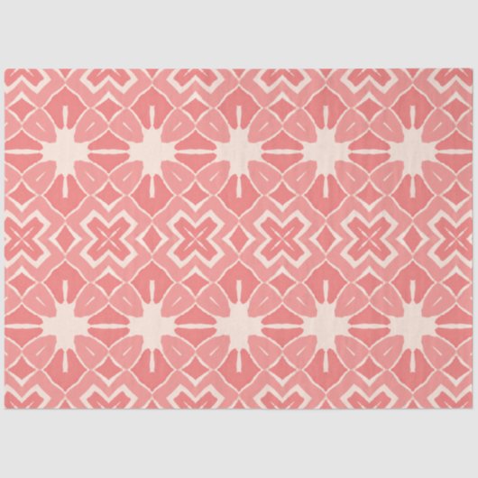 Pink Art Deko Design Decodierung Papier (Vorderseite)