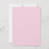 Pink Art Nouveau Border Mitteilungskarte (Rückseite)