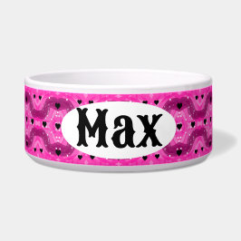 Pink art pop culture black heart napf