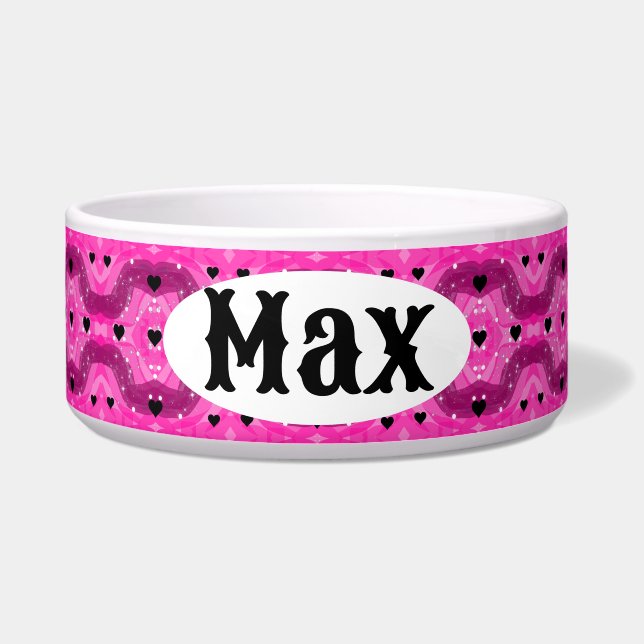 Pink art pop culture black heart napf (Vorderseite)