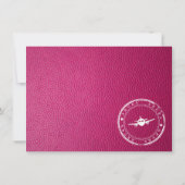 Pink Aruba Dankeskarte (Rückseite)