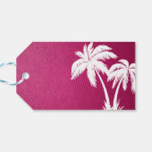 Pink Aruba Wedding Foto Geschenkanhänger (Rückseite Horizontal)