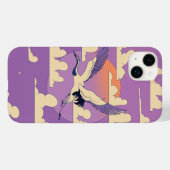 Pink Asian Crane Bird Case-Mate iPhone Hülle (Rückseite (Horizontal))