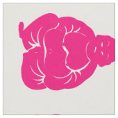 Pink Asian Moods Buddah Boys - Große Maßstäbe Stoff (Nahaufnahme)