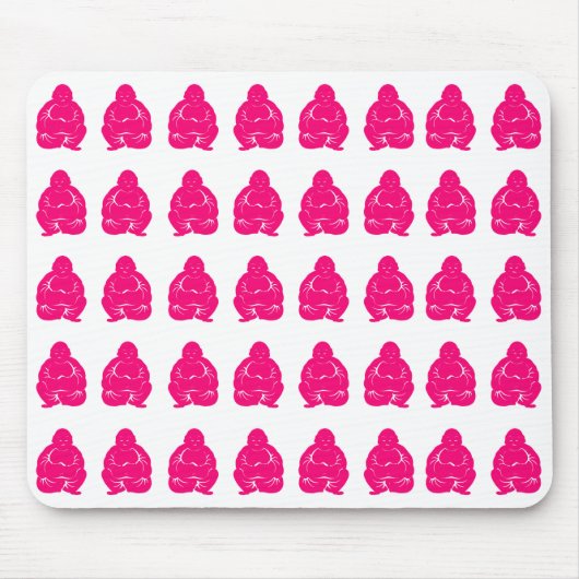 Pink Asian Moods Buddha Boys Mousepad (Vorne)
