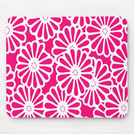 Pink Asian Moods Floral Mousepad (Vorne)