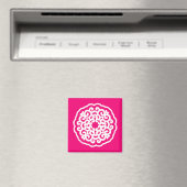 Pink Asian Moods Mandalla Magnet (In Situ (Geschirrspüler))