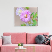Pink Aster Blume Blumenstrauß Leinwand Printmedien (Insitu (Wohnzimmer))