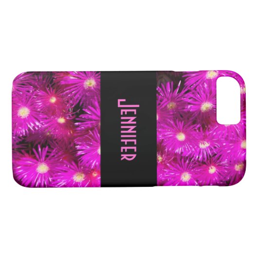 Pink-Aster-Blume Case-Mate iPhone Hülle (Rückseite (Horizontal))