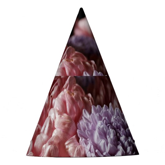 Pink Aster Bouquet: Barockbeleuchtung. Partyhütchen (Vorderseite)