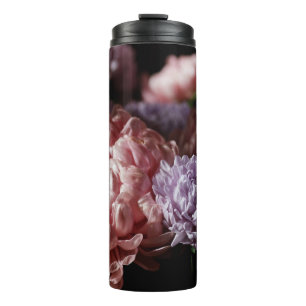 Pink Aster Bouquet: Barockbeleuchtung. Thermosbecher