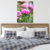 Pink Asters-Blume Leinwanddruck (Insitu (Schlafzimmer))