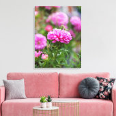 Pink Asters-Blume Leinwanddruck (Insitu (Wohnzimmer))