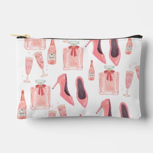 Pink-Ästhetik-Beutel Zubehörtasche (Vorderseite)