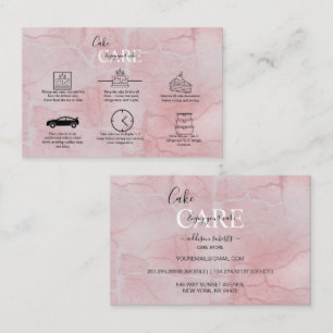 Pink-Ästhetik-Cake-Platz-Visitenkarte Visitenkarte