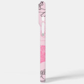 Pink-Ästhetische Blume Muster Case-Mate iPhone Hülle (Rückseite / Links)