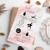 Pink-ästhetische Candle Care-Visitenkarte Visitenkarte