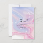 Pink Ästhetische Juwelenpflege Dankeskarte (Rückseite)