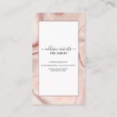 Pink-ästhetische Juwelierpflegekarte Visitenkarte (Rückseite)